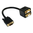 thumbnail image 1 of StarTech.com 1 ft. VGA to VGA Splitter Cable - M/F Dual Monitor Video Cable Splitter (VGASPL1VV) - VGA splitter - HD-15 (VGA) (M) to HD-15 (VGA) (F) - 1 ft - black - for P/N: DP2VGAMM6, DP2VGAMM6B, HD2VGAMM6, MXT101MM, 1 of 2