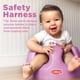 thumbnail image 3 of Nuby My Floor Seat - Silla Portátil Para Bebé Con Cojín De Espuma Suave, Arnés De Seguridad Y Diseño De Respaldo Alto - 4+ Meses - Rosa, 3 of 7