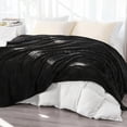 thumbnail image 6 of Kelnaro Soft Flannel Throw Blanket for Couch Sofa Bed, 60x80 Inches, Black, 6 of 6