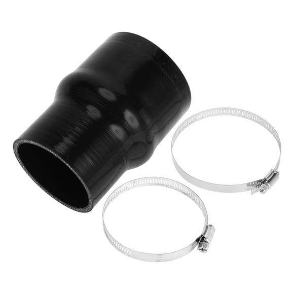 Unique Bargains 1 Set 127mm/5" Length Silicone Hump Hose Coupler Car Silicone Hose with Clamps Hump Hose Coolant Hose Universal Black 76mm/2.99"-89mm/3.5" ID