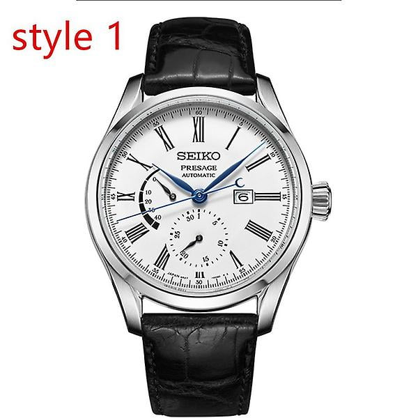 Men s Luxury Watch Seiko Multifunction High quality Waterproof Leather Watch With Exquisite Gift style1 Walmart