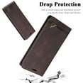 thumbnail image 6 of Compatible with iPhone 13 Wallet Case with Card Holder,Women Men RFID Blocking PU Leather Vintage Folio Kickstand Flip Retro TPU Protective Credit Card Slots Phone Case,Brown, 6 of 11