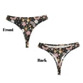 thumbnail image 3 of Fotbe Floral Insects Tanga Sin Costuras para Mujer con Estampado – Panties Invisibles, Transpirables y Cómodos para Uso Diario-3X-Large, 3 of 6