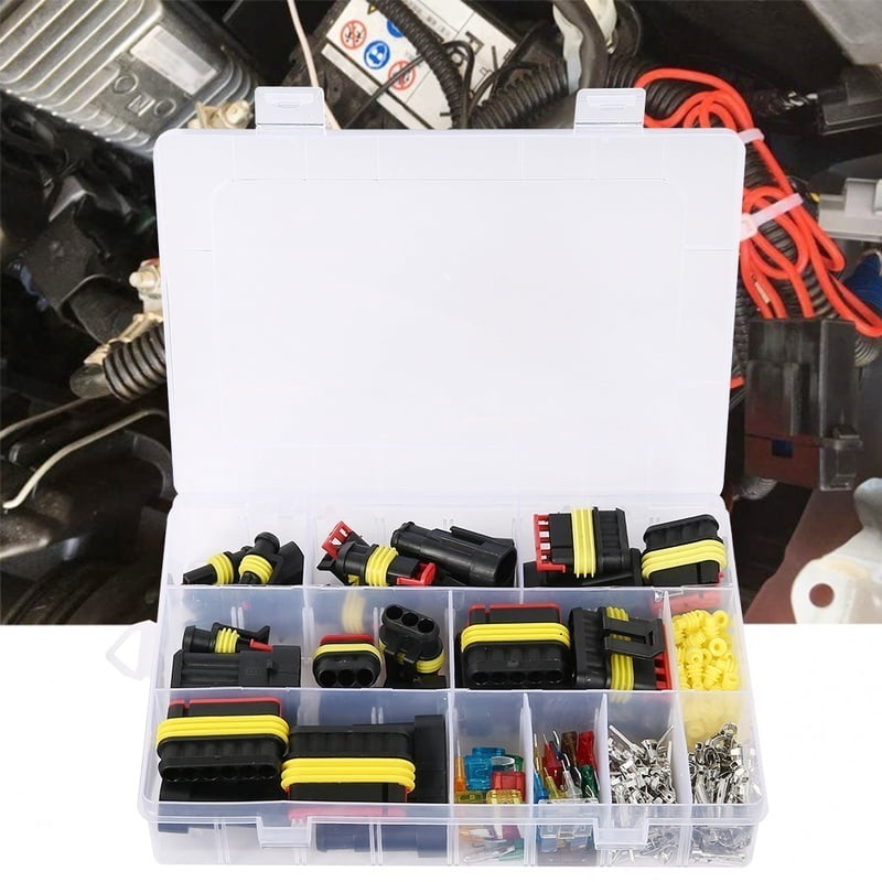 1 2 3 4 5 6 Pin Car Motorcycle Electrical Wire Connector Terminal Assortment Box Kit Waterproof Electrical Wire Connector