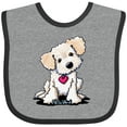 thumbnail image 3 of Inktastic Cream Doodle Pup Boys or Girls Baby Bib, 3 of 4