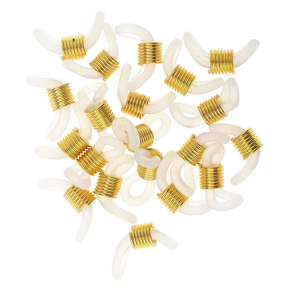 20Pcs Cadena De Anteojos Extremos Titulares, de terre Extremos Correa De Cadena, Extremos De Bobina De Goma Con - Oro Fernando Extremo de la cadena de anteojos