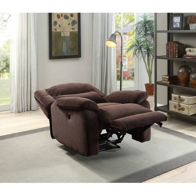 Serta push button power recliner deep body cushions comfortable reclining chair deals