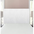 thumbnail image 1 of Star Headboard, Abstract Diamond Stars Theme Pattern Infinity Geometric Minimalistic Contemporary, Upholstered Decorative Metal Bed Headboard with Memory Foam, Twin Size, White Black, by Ambesonne, 1 of 4