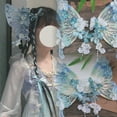 thumbnail image 2 of Fashionable Large Butterfly Hair Clip with Secure Grip Silk Flower Fringed Side Hair Barrettes for Women Han Costume, 2 of 9