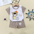 thumbnail image 2 of Baby Boy Outfits Summer Short Sleeved T Shirt Set Boys Girls Short Sleeved Shorts 2 Piece Set Boy Baby Clothes G 18 Months-24 Months, 2 of 3