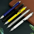 thumbnail image 3 of Musbetu Stylo Multitool Stylos Multifonctions avec Lumière LED Tête Plate Tournevis Phillips Règle de Niveau Ouvre-Bouteille Stylet Gadgets Cool Cadeaux pour Hommes Papa Grand-Papa Mari, 3 of 7