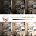 thumbnail image 2 of 12V LED RV Lights with ON/Off Switch -Dimmable 3 Color Temperature 10W 1000LM, Interior Lighting for RV Van Trailer Camper Boat - Pack of 4, 2 of 3