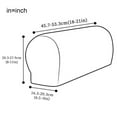 thumbnail image 3 of YOPTOP Cushion 2Pcs Sofa Arm Protector Anti-Slip High Elastic Polyester Simple to Install Armrest Covers Household Supplies Black,lightgray, 3 of 5