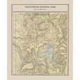 thumbnail image 3 of Cram 15x17 Black Modern Framed Museum Art Print Titled - Yellowstone Park - Cram 1892, 3 of 5