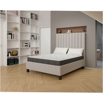 JERFIT 6 Inch Queen Size Mattress, Medium Firm Gel Memory Foam Bed Mattress with CertiPUR-US Certified Foam, Breathable Knit Cover, Adjustable Base Friendly