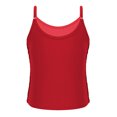 thumbnail image 3 of Raenseen Kids Girls Sleeveless Sequins Camisole Cami Top Tank Jazz Hip Hop Dance Top Performance Red 8, 3 of 9