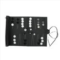 thumbnail image 2 of 2X Juegos de Backgammon Enrollables Juego de Mesa de Viaje Portátil para Adultos y Niños Tablero de Ajedrez Clásico Plegable de PU Enrollable, 2 of 5