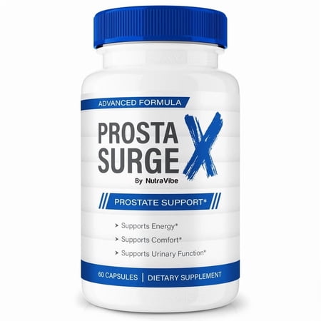 Prosta Surge X - Official ProstaSurge X Pills For Prostate Heath, All Natural Formula To Support Control, Energy & Overall Well-Being, Review (60 Capsules)