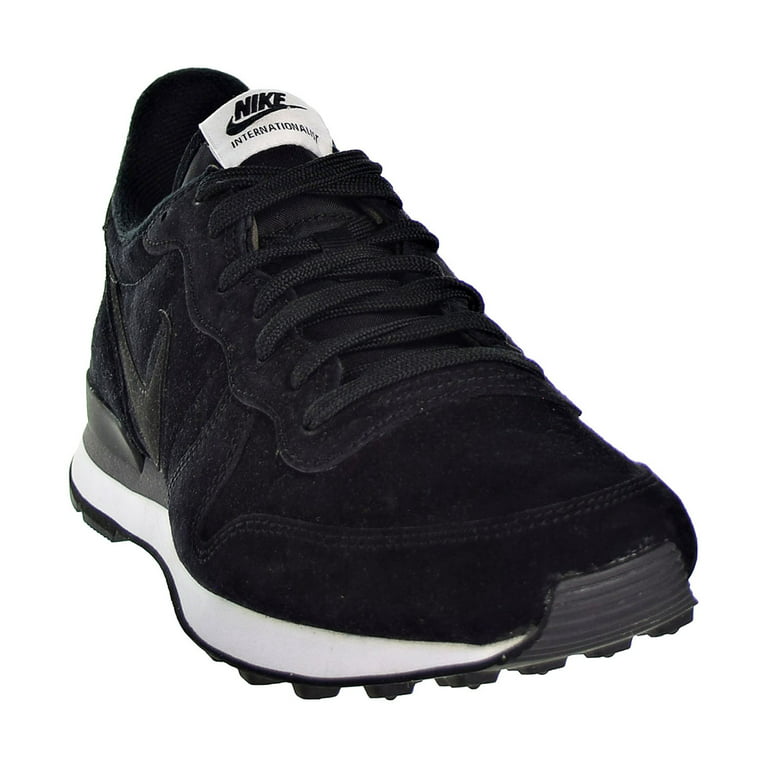 Nike Internationalist Leather Men's Shoes Black/Black/Dark Grey/White 631755-010 Walmart.com