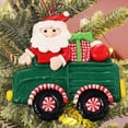 thumbnail image 2 of Gibobby Adorno navideño Nueva decoración Adornos Muñeco de nieve Arcilla para colgar Salón Coche Viejo Adorno navideño(C), 2 of 3