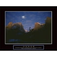 thumbnail image 3 of Frontline 24x20 Black Modern Framed Museum Art Print Titled - Honor - Mountain Moon, 3 of 5