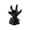 E002- Clear (B), variant on Crystal Display Stand, Spooky Halloween Decorations, Black and Gold Decor, Gothic Wall Decor Accent Piece, 4X3 Inch Resin Claw with Skull Base for Household Office Countertop