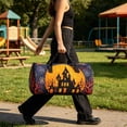 thumbnail image 5 of Halloween Tote Bag, Quilted Padded Printed Travel Tote Bag, Soft Handle Casual Handbag for Everyday Use, 5 of 8