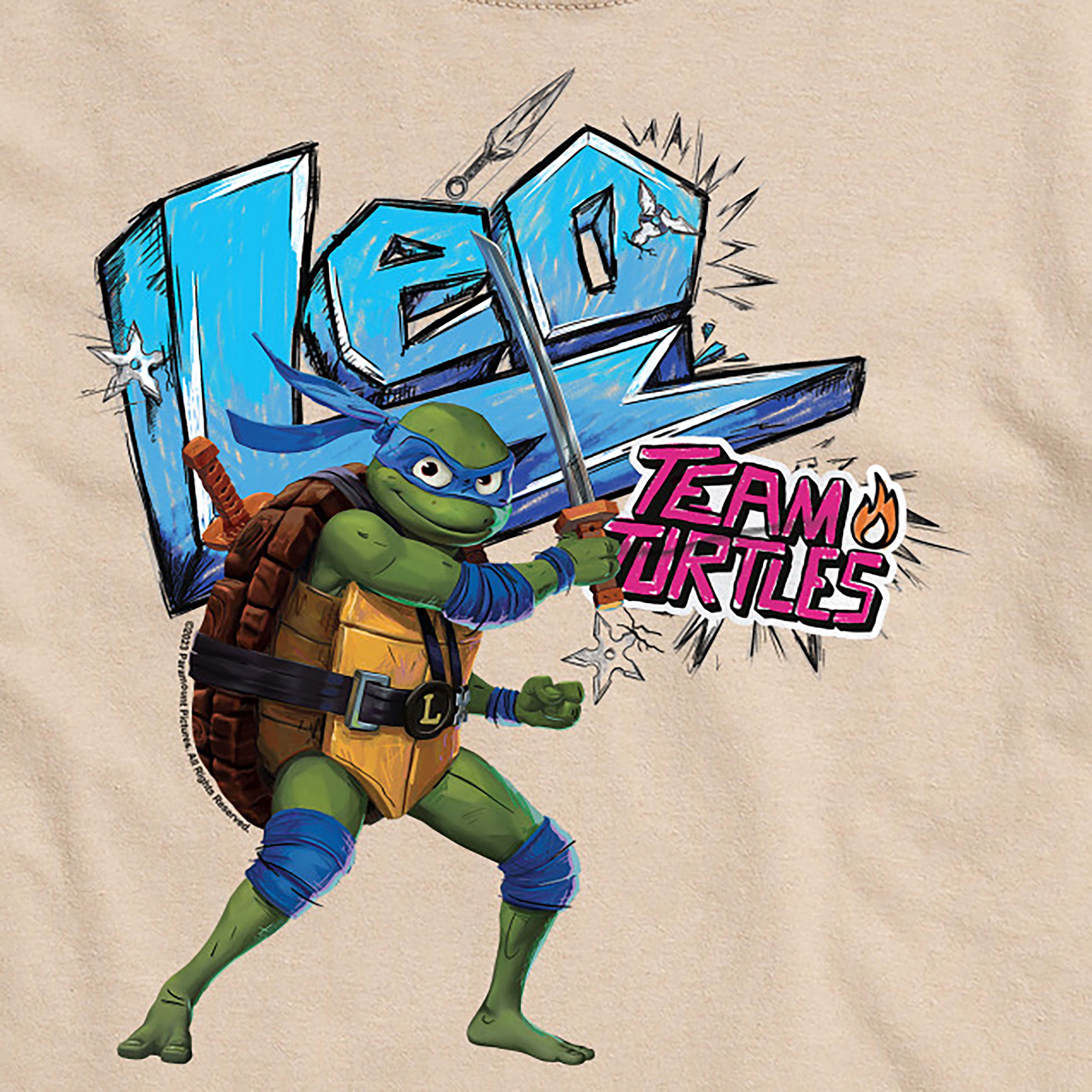 Teenage Mutant Ninja Turtles: Mutant Mayhem Faces Adult Short Sleeve T-Shirt True Royal / L