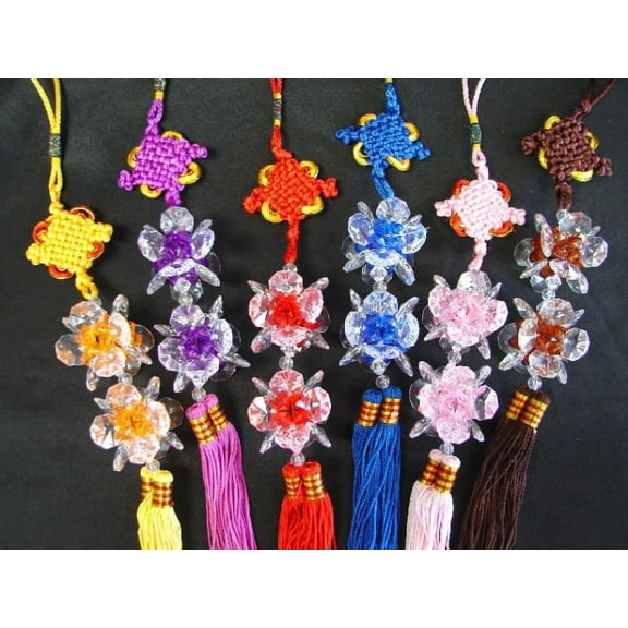 Lucky Charm with Big Mystic Knot and Tassel