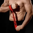 thumbnail image 5 of Correas de levantamiento de pesas, correas acolchadas para entrenamiento de fuerza de muñeca, correas de peso muerto para hombres, rosa, nunca te rindas, 2 uds. Sincero Electrónica, 5 of 5