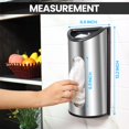 thumbnail image 2 of Utopia Kitchen Wall-Mounted Stainless Steel Grocery Bag Holder & Dispenser, Space-Saving Plastic Bag Holder for Kitchen, Pantry or Cabinet, Reusable Plastic Bag Organizer, Silver, 2 of 5
