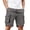 Grey, variant on LiuXxxx Men Solid Color Cargo Shorts with Side Zippers and Multiple Pockets Grey XL