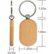 thumbnail image 2 of Etiqueta para llave de madera en blanco, llaveros de madera artesanales, grabado en madera en blanco, paquete de 20, 2 of 5