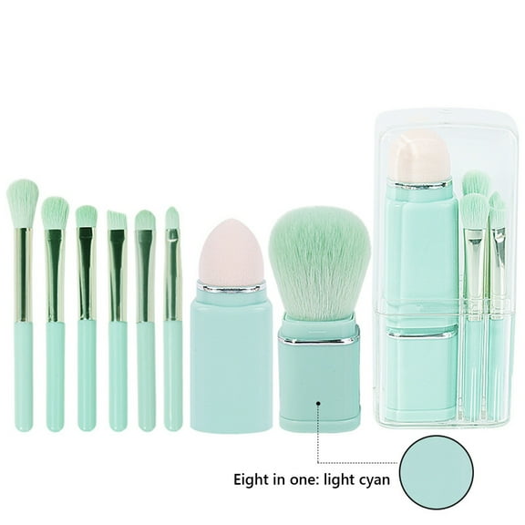 Kokovifyves Beauty Tools Makeup Brushes Kit Set Mini Portable Retractable Blush Brush Eye Brush Makeup Brush Set