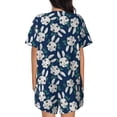 thumbnail image 3 of Bingfone Cute Rabbit Print Pajamas Sets for Women Soft Short-Sleeved Pjs with Lounge Shorts Two Piece Sleepwear, 3 of 8
