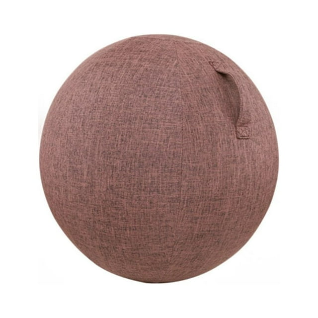 Dust-proof Anti-slid Exercise Ball Cover Cotton Flax Practical Fine Knitted Yoga Ball Cover for Home