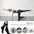 thumbnail image 3 of Calcetines de yoga Pilates Calcetines de ballet para mujer Antideslizante Algodón Deportes Calcetines de fitness FLhrweasw  Nuevo, 3 of 7
