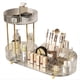 thumbnail image 1 of Organizador de Maquillaje Giratorio para Tocador, Organizador de 2 Niveles para Perfumes, Cosméticos y Cuidado de la Piel con Soporte Transparente para Brochas de Maquillaje., 1 of 5