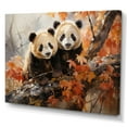 thumbnail image 2 of Designart "Pandas Playful China Art painting I" Animals Canvas Print, 2 of 5