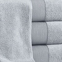 Modern Threads Aircloud 18-Piece Cotton Bath Towel Set, Gray