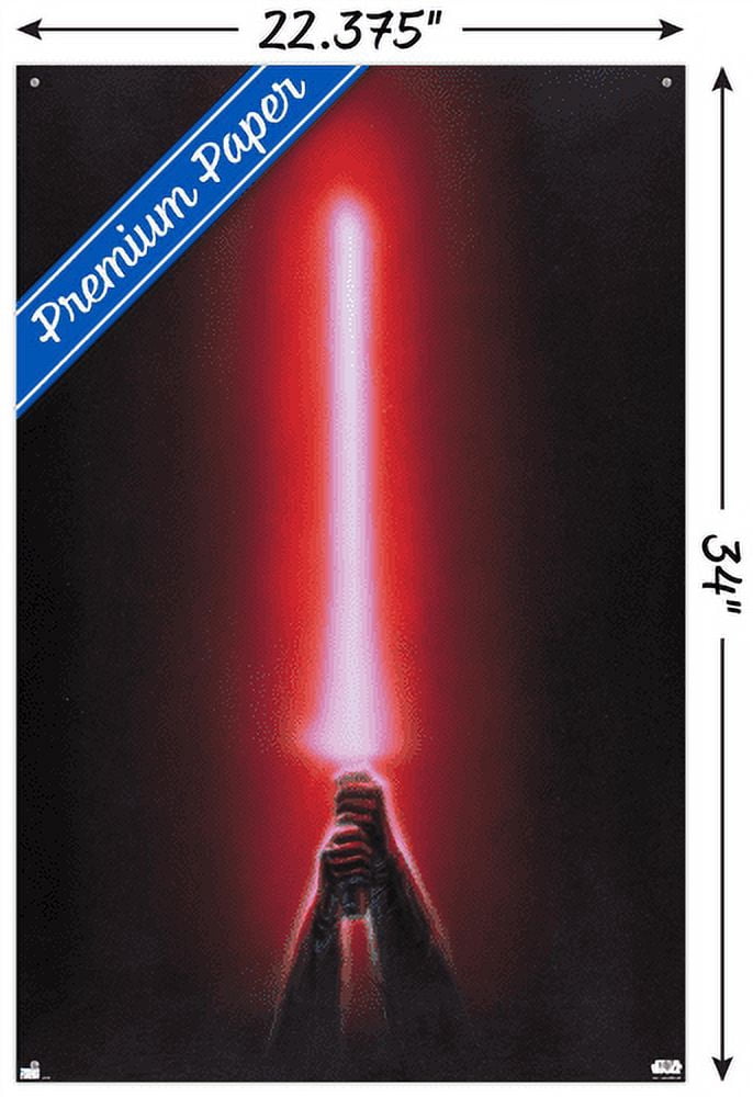 Star Wars: Original Trilogy - Red Lightsaber Wall Poster with Pushpins, 22.375" x 34"