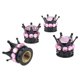 thumbnail image 2 of 4 tapones para válvulas de neumáticos y ruedas con diamantes brillantes para coche, camión o vehículo Rosado, 2 of 5