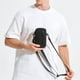 thumbnail image 4 of Bolsa de pecho cruzada para hombre, mochila de nylon estanca, mensajero de hombro negro, ligera de 0,49 lb, compartimento espacioso, puerto para auriculares al aire libre, 4 of 6