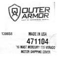 thumbnail image 4 of MasterCraft Boat Outboard Shipping Cover 471104 | Mercury 175HP Verado, 4 of 4