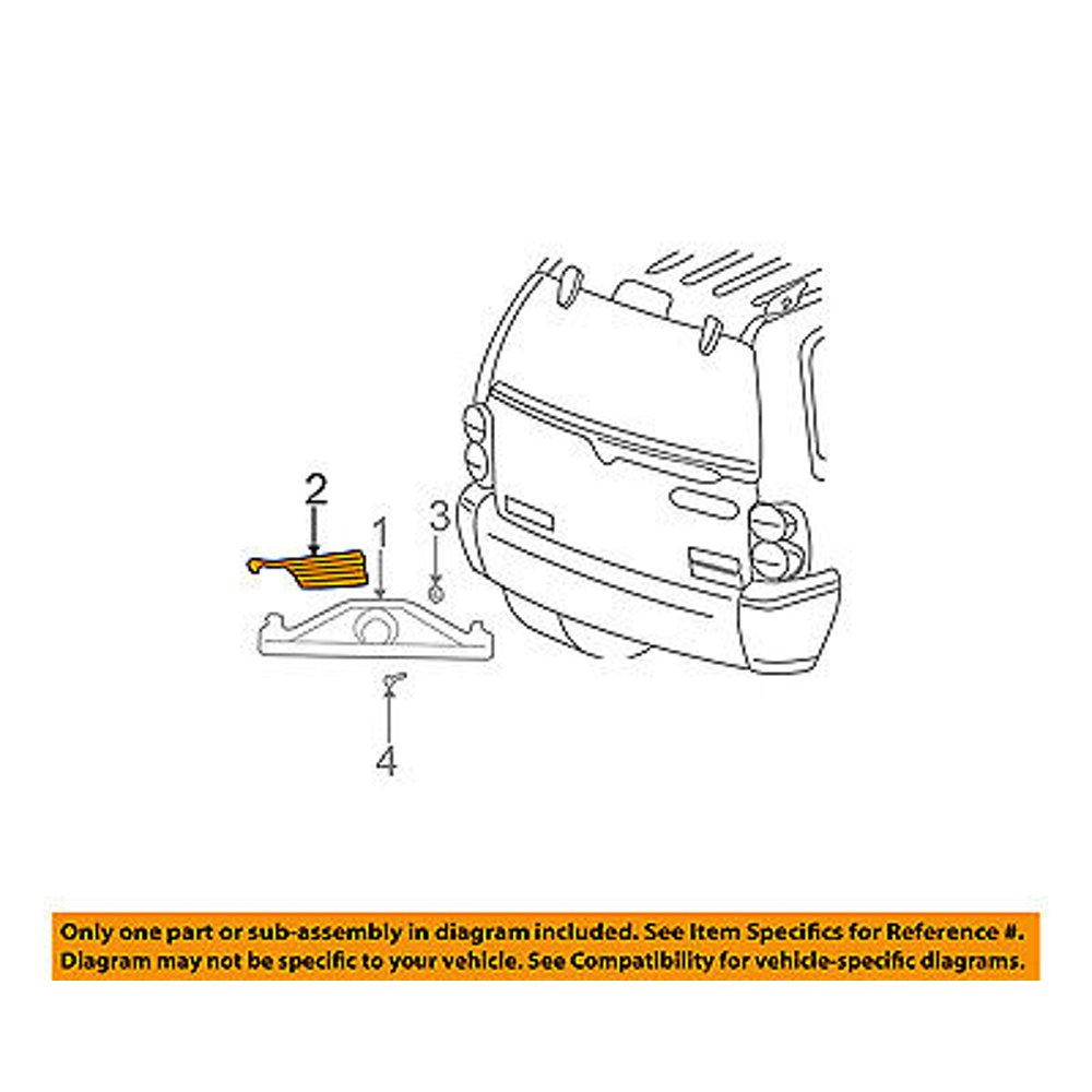 Jeep CHRYSLER OEM Liberty License Plate Light LampLicense Lamp Wiring