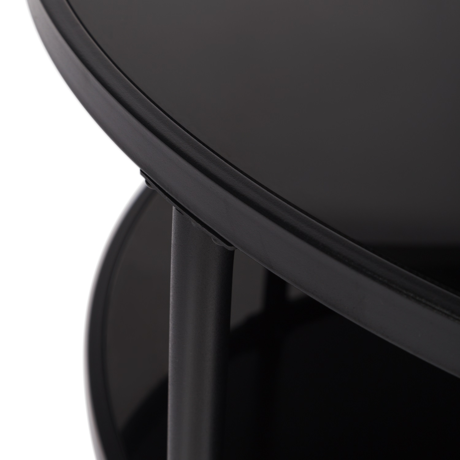 Kadyn 17.7" Round End Table, Glass Side Table for Living Room, Sofa Side End Tables for Small Spaces, Black Kadyn 17.7" Round End Table, Glass Side Table for Living Room, Sofa Side End Tables for Small Spaces, Black