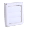 thumbnail image 4 of Nueva cubierta de rejilla de ventilación de aire de plástico, rejilla de ventilación de conducto de pared de 3 aletas con red 1 pieza(El 15 * 15cm), 4 of 14