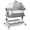 Dark Gray, variant on Vipuse Baby Bedside Bassinet,6 Height Adjustable Crib with Mosquito Net&Storage&Lockable Wheels for Newborns Infants,Light Grey