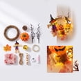 thumbnail image 4 of Halloween Wreath with Light,10 Inch DIY Pumpkin Door Hanging Halloween Decor for Porch,Party,Home - Great Halloween Decorations & Halloween Lights,A/B/C(B), 4 of 6