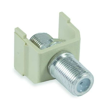Hubbell Premise Wiring Keystone Jack,0.75 in H,Ivory SFFEX
